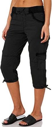 Shorts Cargo Femme Élégants - Taille Haute Élastique - Multi-Poches - Parfait Randonnée, Golf, Safari