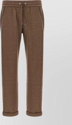 Brunello Cucinelli joggers with shiny pocket detail