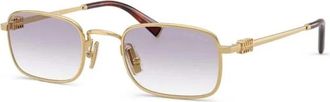 Miu Miu Zonnebrillen - Dames - Zonnebrillen - Geel - 49 MM - Accessoires