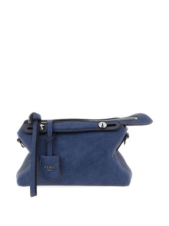 Fendi foldover leather clutch bag - women - Calf Leather - OS - Blue