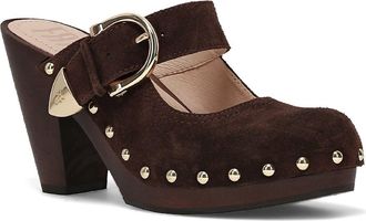Frye Cindy Buckle Clog in Chocolate at Nordstrom, Size 7.5