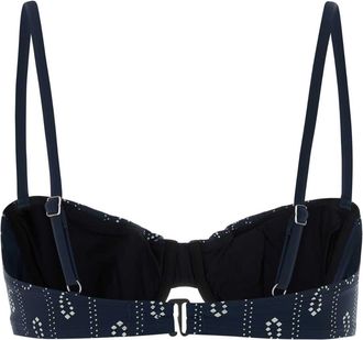 Tory Burch Womens Printed Stretch Nylon Bikini Top 401 Costumi Da Bagno Swimwear