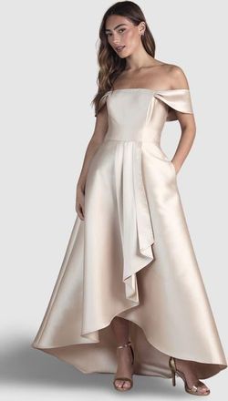 Coast Bardot Twill Bridesmaid Dress in Champagne at Nordstrom, Size 10