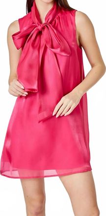 endless rose Organza Mini Dress In Fuchsia
