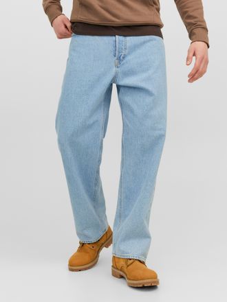Jack & Jones Relax-fit-Jeans JACK & JONES JJIALEX mit cleanem Look und Taschenvielfalt, Herren, Gr. 28, L&auml;nge 32, blau (blau denim), Denim/Jeans, Obermaterial: 100