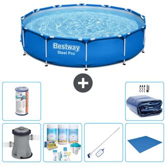 Bestway Piscina Bestway Steel Pro Redonda - 366x76 Cm - 8-piezas S21603