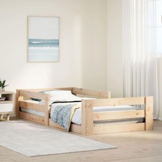 vidaXL Vidaxl - Estructura De Cama Sin Colch&oacute;n Madera Maciza De Pino 90x200 Cm