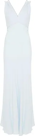 Semicouture Marisol maxi dress - women - Silk/Acetate - 42 - Blue