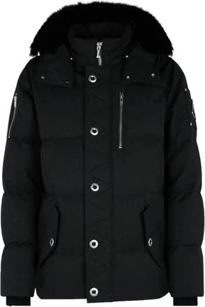 Moose Knuckles Original Shearling Trim 3Q Jas - Heren - Gewatteerde jassen - Zwart - L - Katoen - Jassen