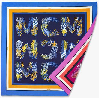 MCM Monogram Print Silk Scarf