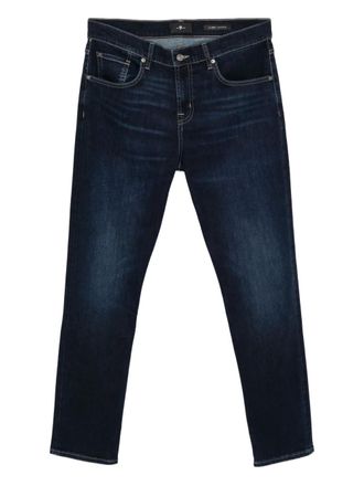 7 For All Mankind mid-rise skinny jeans - Blue