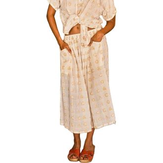 Ace & Jig Riri Below the Knee Pull-on Skirt in Initial at Nordstrom, Size Xx-Small
