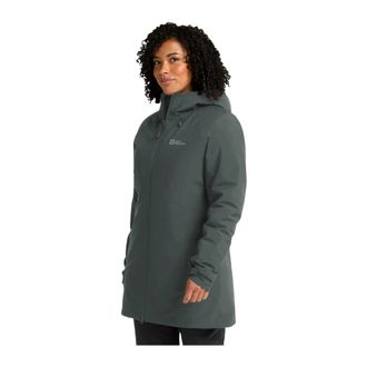 Jack Wolfskin Dames, Mantels, Groen, Maat: S Wol