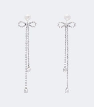 Magda Butrym Embellished faux pearl drop earrings