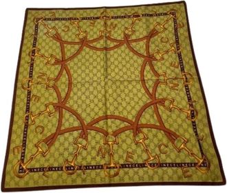 Celine Pre-owned Vintage Silk Canvas Scarf - - Pre-owned - Donna - Beige - ONE SIZE