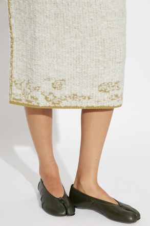 Maison Margiela Ballet Flats With Tabi Cutout, Womens, Green