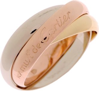 Cartier Gold Silver Pink Yellow Gold (18K) Pink Gold (18K) White Gold (18K) Band Ring (Pre-Owned)