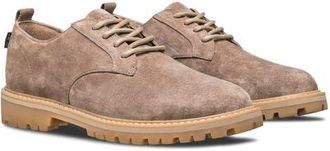 Clae Logan Lugged Plain Toe Derby in Silver Mink Suede at Nordstrom, Size 11.5