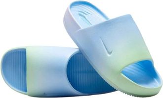 Nike Womens Nike Calm HJ8173-400 Sandals Psychic Blue Lilac Slip-On Slide DWA3117