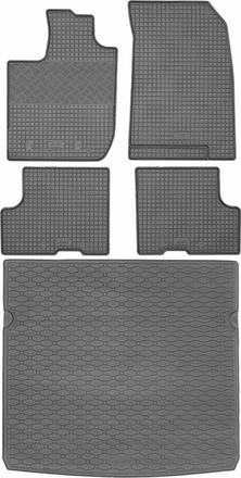 OEM Juego De Alfombrillas De Goma Para El Dacia Duster Ii Suv A Partir De Enero De 2018 + Alfombrilla Para El Maletero