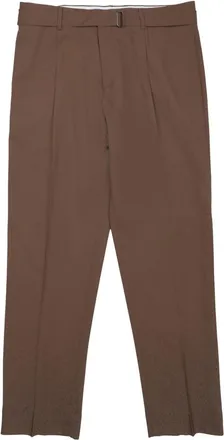 Be Able Brown Straight-Leg Tailored Wool-Blend Pants