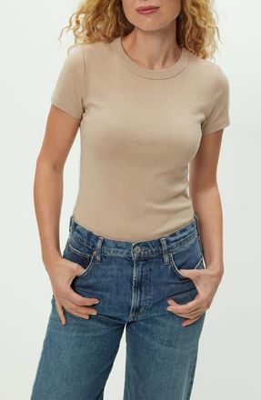 Michael Stars Mady Crew Neck T-Shirt in Macadamia at Nordstrom