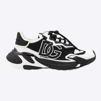 Dolce & Gabbana White And Black Sneakers
