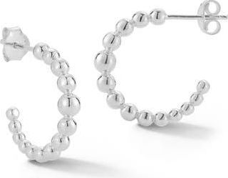 Glaze Jewelry Bubble Hoop Earrings in Silver at Nordstrom Rack