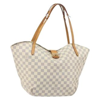 Louis Vuitton Pre-owned Tote Bags, female, White, Size: ONE SIZE Pre-owned Canvas Tote Bag
