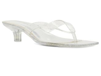 Steve Madden Tracie Womens Sandals Silver Glitter Jelly : 11 M, Suede