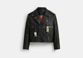 Coach Brain Dead Leather Biker Jacket