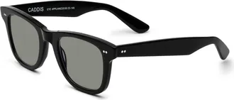 CADDIS Unisex Porgy Backstage Progressive Square Polarized Sunglasses In Black