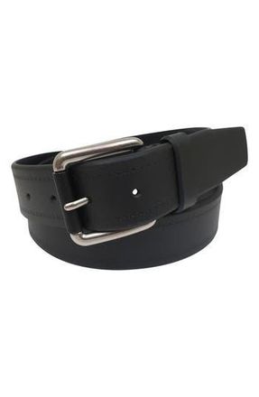 Boconi Antiqued Roller Buckle Leather Belt in Black at Nordstrom Rack, Size 32