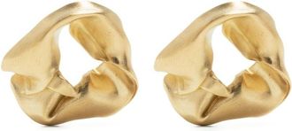 Completedworks Notsobig scrunch stud earrings - women - Gold Plated - One Size