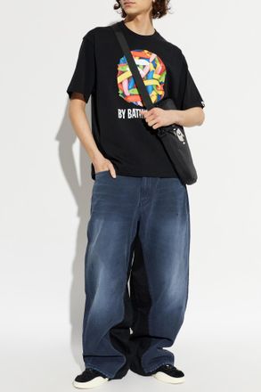 A Bathing Ape T-shirt With Print, Mens, Black