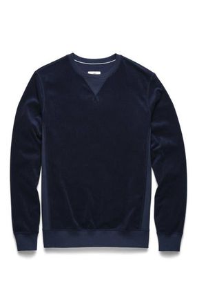 Surfside Supply Co. Butch Saltwater Terry Crewneck in Navy Blazer at Nordstrom, Size Xx-Large