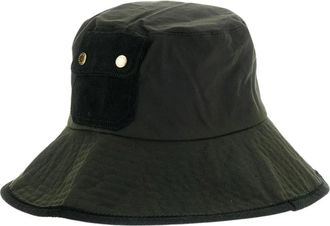Barbour Waxed Cotton Oversized Brim Hat - Dames - Hoeden - Groen - S - Katoen - Accessoires