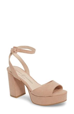 Chinese Laundry Theresa Platform Sandal in Dark Nude at Nordstrom, Size 5