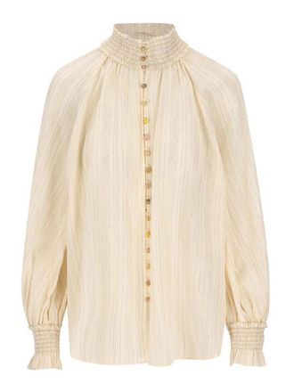 Zimmermann Aster Cotton And Silk Blouse