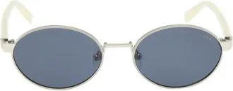 Abercrombie & Fitch 51mm Oval Sunglasses in Gold/other/smoke at Nordstrom