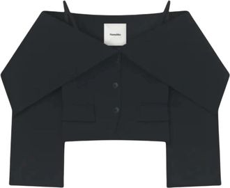 Nanushka Amantha Blazer - Dames - Blazers - Zwart - M - Leer - Jassen