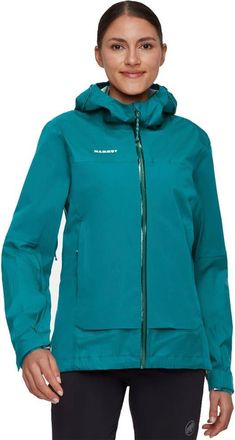 Mammut Ducan Guide Hs Hooded Jacket - Womens in Deep Teal at Nordstrom, Size Large