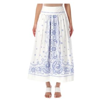 Self Portrait Embroidered Midi Skirt - female - Self Portrait - Midi Skirts - Multicolor - 2XS - Skirts