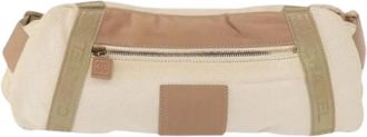 Chanel Pre-owned Belt Bags, female, Beige, Size: ONE SIZE Pre-owned Canvas Belt Bag