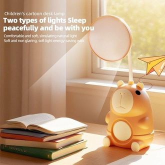 OEM L&aacute;mpara De Escritorio Mini Capybara, Luz Nocturna, Recargable Por Usb, Escritorio Infantil, Idea De Regalo, Luz Nocturna Capybara, Marr&oacute;n