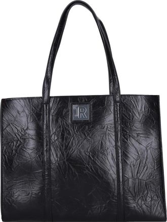 John Richmond Faux Leather Shopper - Dames - Shoppers - Zwart - ONE Size - Leer - Tassen