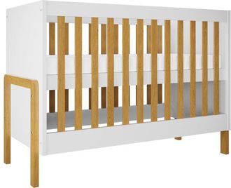 Les Tendances Cuna 60x120 Kocot Kids Victor - Blanco Y Roble