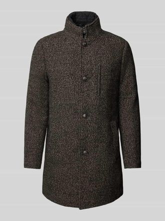 Mc Neal Mantel mit Stehkragen in Dunkelbraun, Gr&ouml;&szlig;e XXL