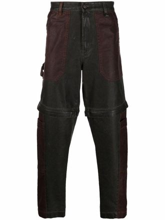 Diesel tapered utility trousers - men - Cotton/Spandex/Elastane - 30/32 - Green