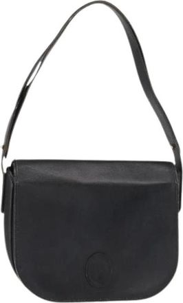 Dior Pre-owned Shoulder Bags, female, Black, Size: ONE SIZE Pre-owned Vintage Leather Shoulder Bag